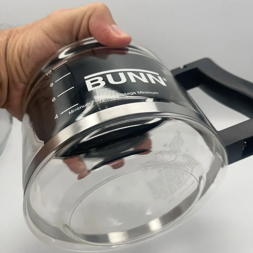 Bunn Coffee Carafe Replacement 10 Cup Pot Black Glass Drip Free